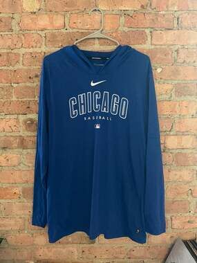 Nike Men's Chicago Cubs MLB Authentic Collection Dri-FIT Performance Hoodie